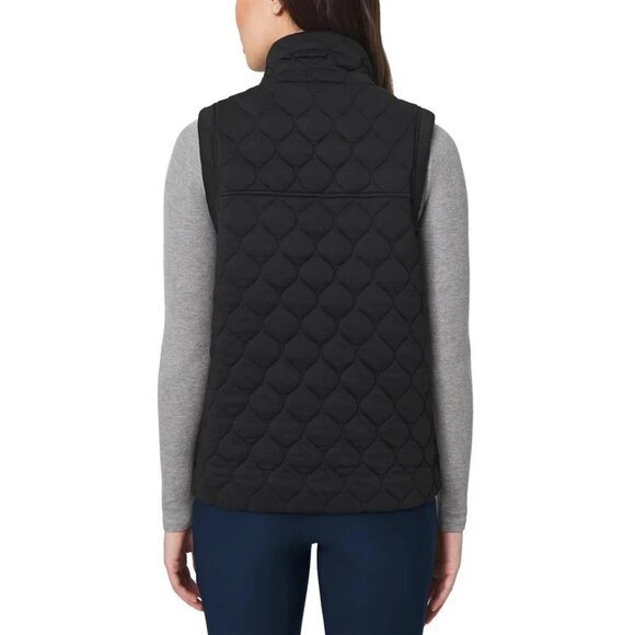 NEW Kirkland Signature Women's XXL Quilted Vest Black 2-Way Stretch Full Zip - Picture 2 of 11